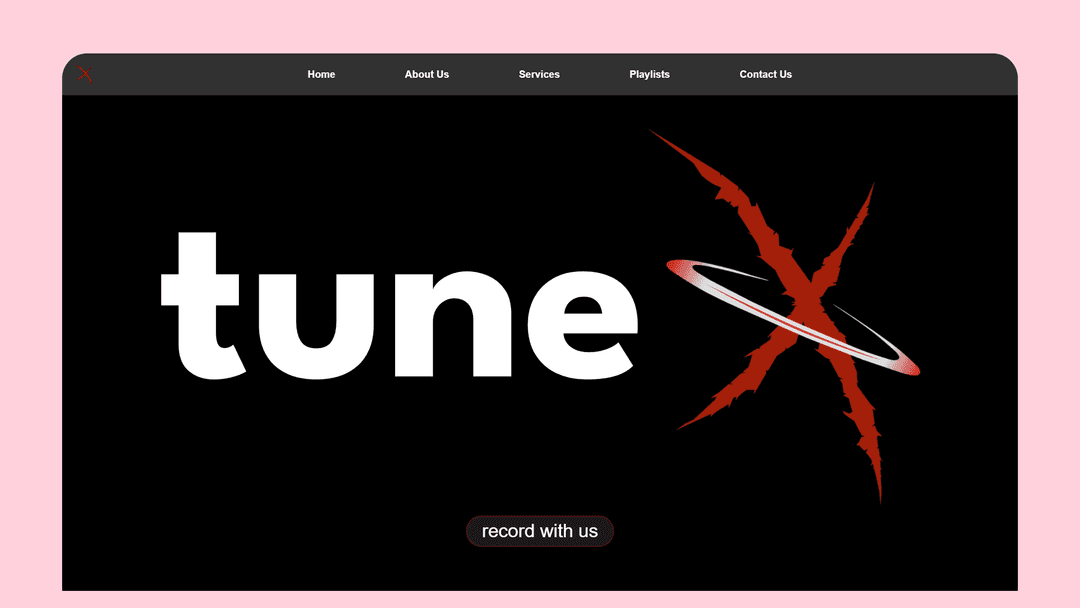 tuneX - Landing Page